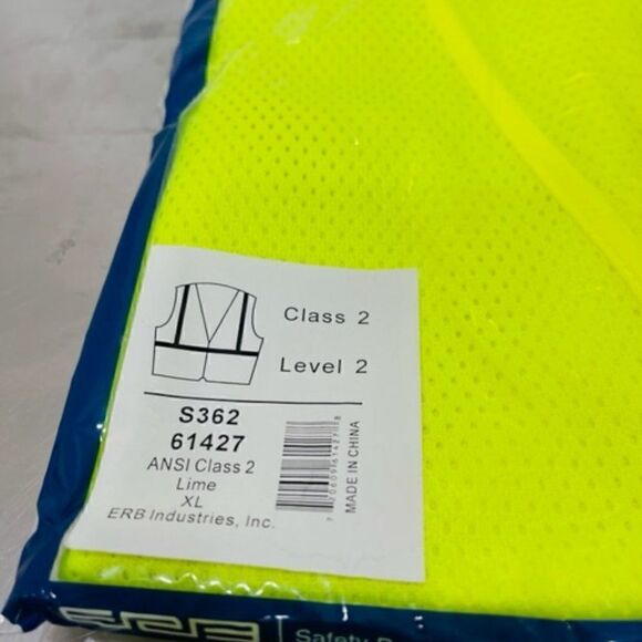 AWARE WEAR Reflective Safety Vest High Visibility XL ANSI Class 2 Limen S362 New - Picture 2 of 4